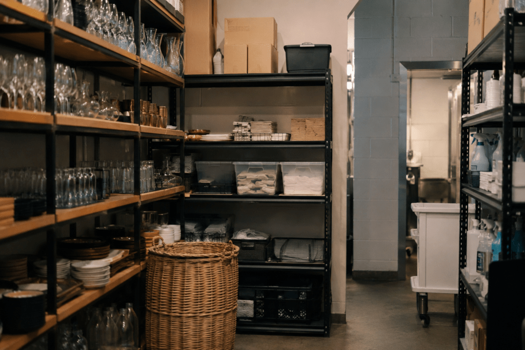 Lager und Materialplanung im Event- und Gastronomiebetrieb
